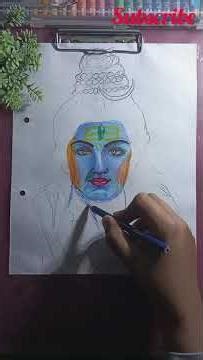 Shiv ji drawing with colour pencils #art #artandcraft #viral #youtubeshorts #shorts #trending
