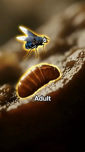Jack O'Mural on Instagram: "The Miserable 30 Day Life of a Fly Subscribe To Discover More! :) #discoverydose #insects #lifecycle #interestingfacts #transformation #animals"