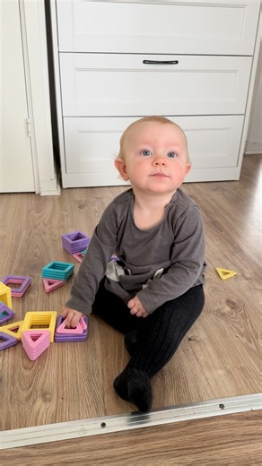 Baby Kayla is busy building with her magnetic blocks! 🧲 She’s learning, playing, and having so much fun 💕 #babykayla #babyplaytime #babytoys #magneticblocks #learningthroughplay | Baby Kayla