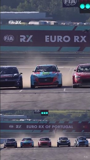 Chaos at the start! 💥😳 #eurorx #fiarallycross #racing #rallycross #rally
