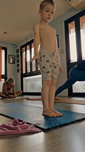 The Ashtanga Yoga Shala Pro on Instagram: "The precious moments are every day, you change every day and you grow so fast. Practicing right next to mom is always a little softer and more conscious)) #yogaphuket #taysp #ashtangaphuket #platonyoga #kidsyoga"