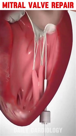 Mitral Valve Repair #shorts #heartvalve #cardiology #hearthealth #mitralvalve