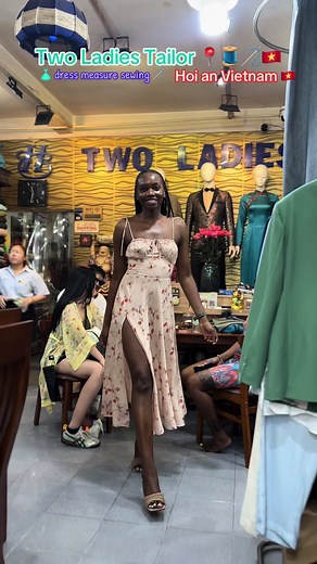 Two Ladies Tailor Sewing and Measuring Dresses in Hoi An Vietnam