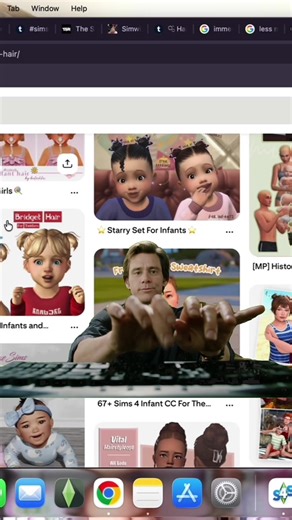 Me after saying to myself only a few new clothes for Abbie’s baby 😭😂😂 you can never just get a few things 🫣 cc shopping is danger zone 😭 #thesims #sims4