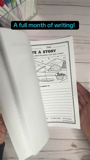 Don’t forget to get your January monthly writing journals to use with your students when you go back to school next week! A perfect way to help your students, practice, narrative, writing, opinion writing, and informational writing all in one journal! 25 pages with 5 different writing activities that repeat weekly with different winter/themed prompts. Comment for the link or check out the link in my bio! ##fyp##teacher##teachersoftiktok##writing##winter