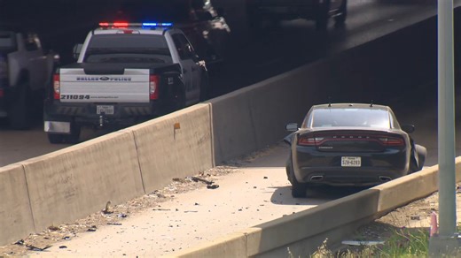 DPD officer suffers minor injuries after crash along I-30