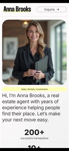 Plantilla Premium para Agentes de Bienes Raíces