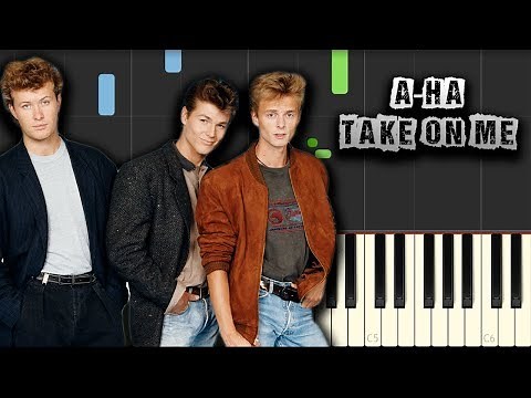 a-ha - Take On Me - EASY - [Piano Tutorial] (Synthesia) (Download MIDI + PDF Scores)