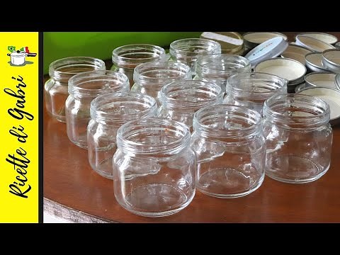Come RICICLARE VASETTI DI VETRO in modo semplice e molto utile Barattolo RICETTE DI GABRI