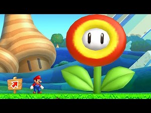 What happens when Mario collects the ultimate Fire Flower in New Super Mario Bros. U?
