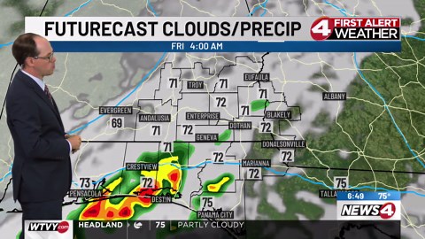 Long, dry stretch ends for many locations today