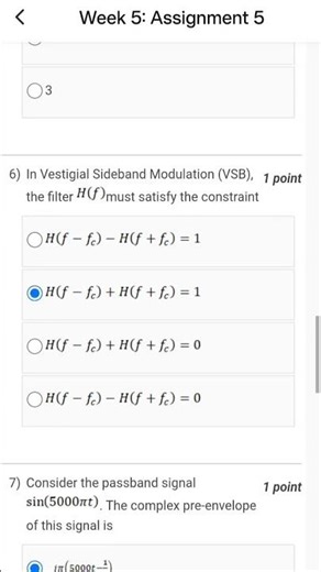 Principles of Communication Systems-I NPTEL Week 5 Assignment #nptel #shortvideo