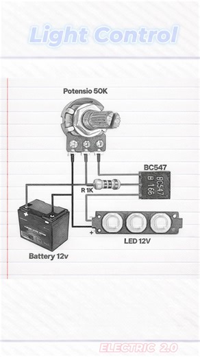 Light control circuit from BC547 | Electric 2.0
