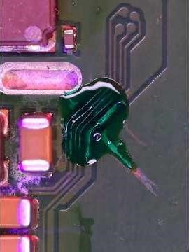 Wire in smooth repair, Perfect fix to earn more💰Clean flux. Stable iron. UV Curing Solder Mask Ink.