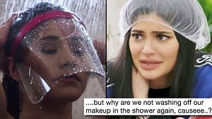The internet is divided over a "shower shield" that protects your makeup while you bathe