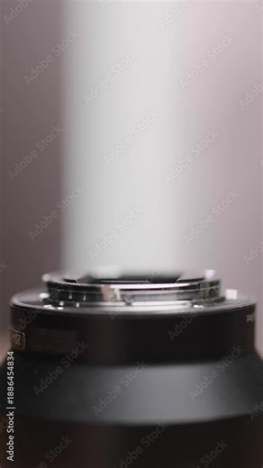 Remove protective rear lens cap before connecting to camera