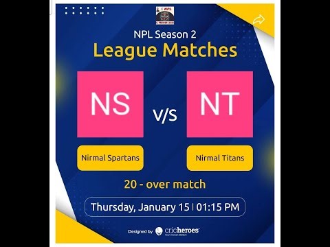 NPL SEASON - 02 II NIRMAL SPARTANS v/s NIRMAL TITANS II MATCH HIGHLIGHTS II