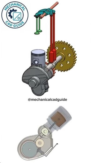 Tell me name of that mechanism #foryou #autocadblocks #mechanical #machinedesign #viral #automobile