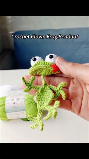Crochet clawn frog pendant 😅🐸 #crochet #amigurumi #crochetinspiration #lizards #lizard #frog #crochetfrog #frogs #froglove #artsandcrafts #patterntest #crochetbagcharm #fiberart #yarn #fun #funny #diy #fyp #bagcharm #keychain #crochetkeychain #bagcharm | Crochet World