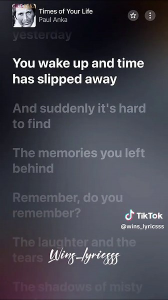 Times of Your Life - Paul Anka | Apple Music, Music Lyrics, Trending