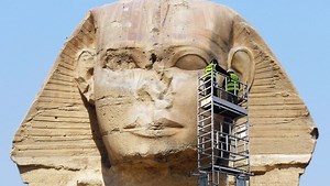 9.9M views · 62K reactions | Restoring the Sphinx to its original form, as if it was never eroded by time, by referencing artifacts, historical and archaeological references. | Photoshop Surgeon | Facebook