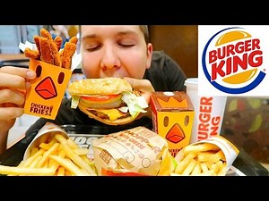 Late Night Burger King Whopper & Chicken Fries • MUKBANG