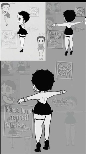 All three Betty boop model sheets I made! #bettyboop #characterdesign #art