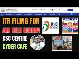 ITR Filing For CSC Centre | ITR Filing For Cyber Cafe | ITR Filing For Jav Seva Kendra FY 2024-25