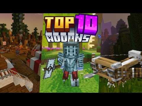 TOP 10 ADDONS - MODS PARA MINECRAFT BEDROCK V26.13 | MODS PARA MINECRAFT POCKET EDITION PE