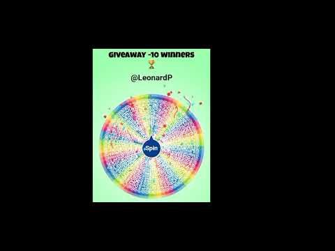 🎁 10 WINNERS CHOSEN LIVE! Spin the Wheel Giveaway 🎡