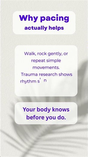 Why Walking or Rocking Helps Calm Anxiety #traumahealing #mentalhealth #selfsoothing #shorts