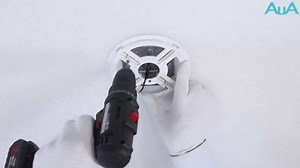 AUA LED Flush Mount Ceiling Light, 24W 12inch Ultra Thin Square Ceiling Lighting, Slim Flat Ceiling Lights Panel Lighting Fixture for Bedroom Hallway Kitchen Living Room, White, 2 Pack