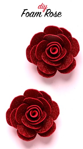 🌹✨ Turn simple glitter foam sheets into stunning rose flowers! ✨🌹 In this reel, I’ll show you step-by-step how to make beautiful glitter foam roses that are perfect for gift decoration, DIY baskets, home décor, and special occasions. 💖 It’s easy, budget-friendly, and super fun to make! Try it today and add a handmade sparkle to your crafts. 🌸 #diycrafts #foamsheetcraft #GlitterRose #handmadewithlove #craftideas | D.I.Yay
