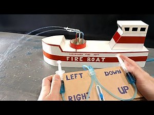 Fireboat. Real model DIY