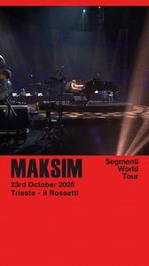Uno dei musicisti croati di maggior successo sulla scena internazionale, con oltre cinque milioni di album venduti e numerosi riconoscimenti d’oro e di platino in tutto il mondo, il pianista MAKSIM si esibirà il 23 ottobre 2025 al Politeama Rossetti di Trieste, nell’ambito del suo “World Tour – Segmenti”. Accompagnato dalla sua orchestra, MAKSIM presenterà un repertorio straordinario tratto dal suo dodicesimo album in studio, Segmenti, confermando ancora una volta il suo status di uno dei pianis