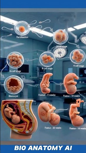 Human Embryonic Development to Fetal Growth | Cell Division to 20 Weeks | 3D Medical Animation#fetus