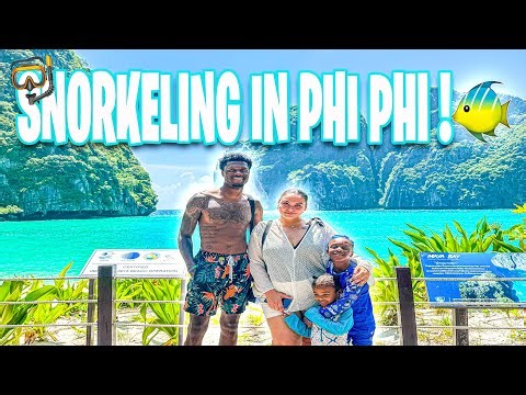 Snorkeling with Fish at Phi Phi Island 🌴 | Exploring Maya Bay with the L&K Family!