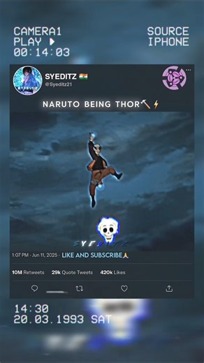 NARUTO BEING THOR🔨⚡️