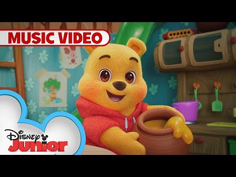 Playdate with Winnie the Pooh Theme Song 🎶 | Official Music Video | @disneyjr