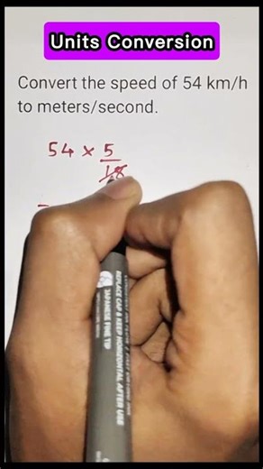 Units conversion | km/hr to m/s #mathstricks #tricks #navodaya #shortsfeed #shorts #mathematics