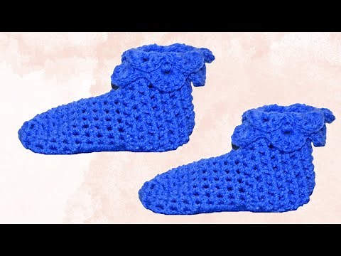 Crochet Crocodile Stitch Booties Tutorial | DIY Crochet Booties