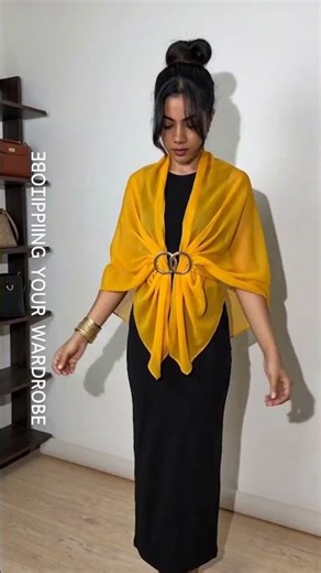 Try this genius scarf outfit hack?