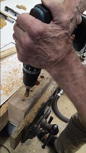 getting a core sample with The Saw Doctor #drilling #carpentry #woodwork