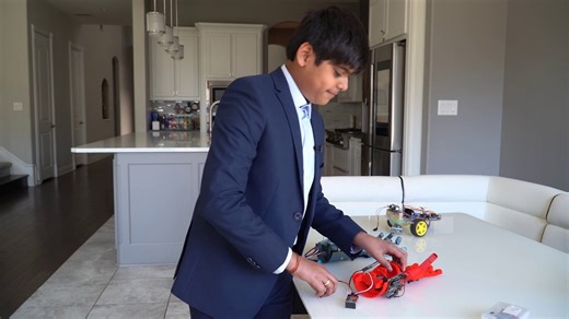 Frisco middle schooler invents an affordable prosthetic arm