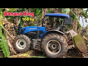 New holland Workmaster 106 HP Tractor | PTO performance | Banana mulching | Real-time mileage