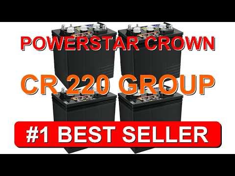 PowerStar Crown CR 220 Group GC2 6V 220 AH Battery X4 - B099TZVYJQ