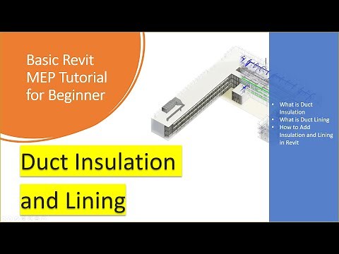 Revit MEP Tutorial 19 : What is Duct Insulation and Lining in Revit