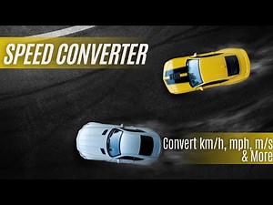 Speed Converter – Convert km/h, mph, m/s & More