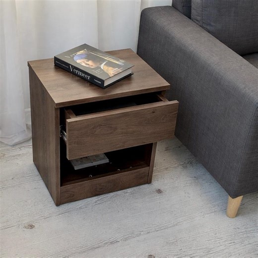 RFID Lock Bedside Table With Hidden Lower Compartment, Secure Nightstand With Secret Storage Drawer - Etsy