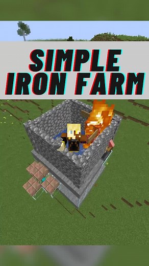 Minecraft Super Simple Automatic Iron Farm Tutorial for 1.18.1!#minecraft#minecraftbuilding#minecrafthacks#redstone#ironfarm#gaming#tutorial#tutorials